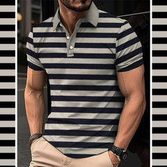 Dry-Fit 3D Stripe Printed Style Half-Sleeve Polo Summer Tshirt. MS3DP-107 Dry-Fit 3D Stripe Printed Style Half-Sleeve Polo Summer Tshirt. MS3DP-107
