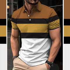 Dry-Fit 3D Stripe Printed Style Half-Sleeve Polo Summer Tshirt. MS3DP-110 Dry-Fit 3D Stripe Printed Style Half-Sleeve Polo Summer Tshirt. MS3DP-110