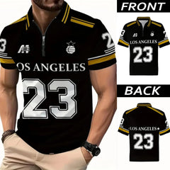 Dry-Fit 3D LA-23 Printed Style Half-Sleeve Polo Summer Tshirt. MS3DP-15 Dry-Fit 3D LA-23 Printed Style Half-Sleeve Polo Summer Tshirt. MS3DP-15