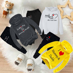 Bundle Of 3 Kids Hoodie Style 2-Pcs Winter Suit. Deal-1 Bundle Of 3 Kids Hoodie Style 2-Pcs Winter Suit. Deal-1