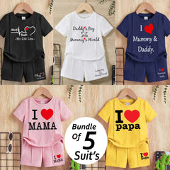 Bundle Of 5 Pintex Style 2-Pcs Summer Suit's. (HTS+SH) Bundle Of 5 Pintex Style 2-Pcs Summer Suit's. (HTS+SH)