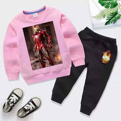 Kids Iron Man Printed Sweat-Shirt Style 2-Pcs Winter Track-Suit. Kids Iron Man Printed Sweat-Shirt Style 2-Pcs Winter Track-Suit.