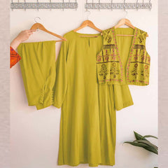 Lulusar Koti Style 3-Pcs Embroidery Work Stiched Suit. Lulusar Koti Style 3-Pcs Embroidery Work Stiched Suit.