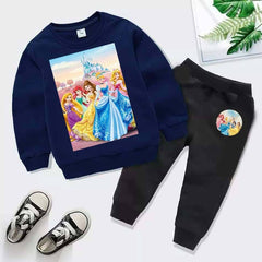 Kids Barbie Doll Printed Sweat-Shirt Style 2-Pcs Winter Track-Suit. Kids Barbie Doll Printed Sweat-Shirt Style 2-Pcs Winter Track-Suit.