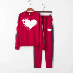 RED Multi-Stripe Style 2-Pcs Summer Suit For Her. RED Multi-Stripe Style 2-Pcs Summer Suit For Her.