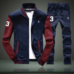 RL Baseball Style 2-Pcs Winter Tracksuit D-4 RL Baseball Style 2-Pcs Winter Tracksuit D-4