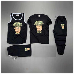 Black Dollar Capture Printed Bundle Of 4 Dry-Fit Complete Summer Deal. Black Dollar Capture Printed Bundle Of 4 Dry-Fit Complete Summer Deal.