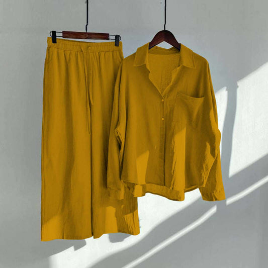 Alenza Western Shirt Style 2-Pcs Stiched Co-Ord Set.