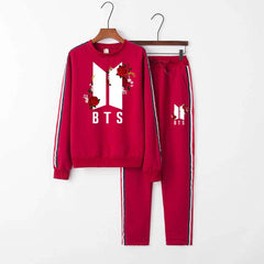 RED Multi-Stripe Style 2-Pcs Summer Suit For Her. RED Multi-Stripe Style 2-Pcs Summer Suit For Her.