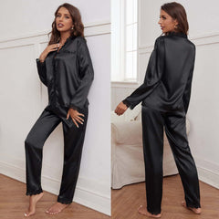 Imported Lace Style 2-Pcs Silk Nightsuit. D-7 Imported Lace Style 2-Pcs Silk Nightsuit. D-7