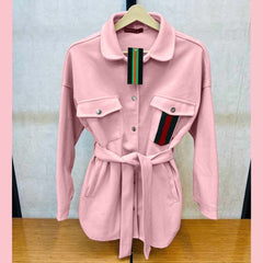 Collar Style 4-Pocket Long Winter Fleece Coat. WCC-02 Collar Style 4-Pocket Long Winter Fleece Coat. WCC-02