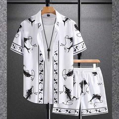 All-Over 3D Printed Premium Quality Dry-Fit 2-Pcs Summer Suit. MS3D-11 All-Over 3D Printed Premium Quality Dry-Fit 2-Pcs Summer Suit. MS3D-11