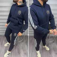 GL Stripe Pull-Over Hoodie Style 2-Pcs Premium Quality Winter Tracksuit. MWTS-503 GL Stripe Pull-Over Hoodie Style 2-Pcs Premium Quality Winter Tracksuit. MWTS-503