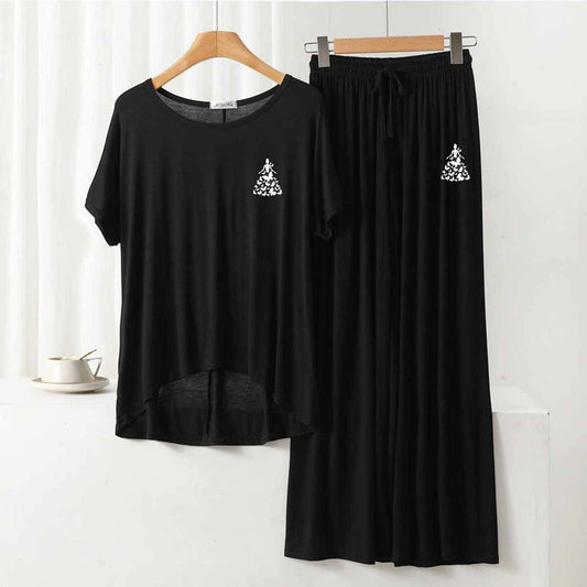 RH-Style Logo-Printed 2-Pcs Lounge And Night Wear Suit. WLW-01