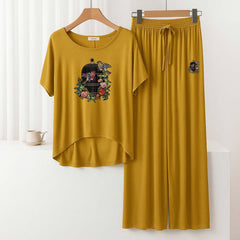 RH-Style Big-Printed 2-Pcs Lounge And Night Wear Suit. WLW-01 RH-Style Big-Printed 2-Pcs Lounge And Night Wear Suit. WLW-01