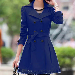 Lace Style Korean Trench Coat For Winter's. Lace Style Korean Trench Coat For Winter's.