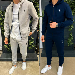 Bundle Of 2 Hoodie Style 2-Pcs Premium Quality Winter Tracksuit's. Blue-Grey Bundle Of 2 Hoodie Style 2-Pcs Premium Quality Winter Tracksuit's. Blue-Grey