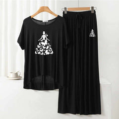 RH-Style Big-Printed 2-Pcs Lounge And Night Wear Suit. WLW-01 RH-Style Big-Printed 2-Pcs Lounge And Night Wear Suit. WLW-01