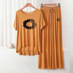 RH-Style Big-Printed 2-Pcs Lounge And Night Wear Suit. WLW-01 RH-Style Big-Printed 2-Pcs Lounge And Night Wear Suit. WLW-01