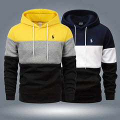 Bundle Of 2 Multi-Colour Pull-Over Printed Casual Hoodies For Winter's. Bundle Of 2 Multi-Colour Pull-Over Printed Casual Hoodies For Winter's.