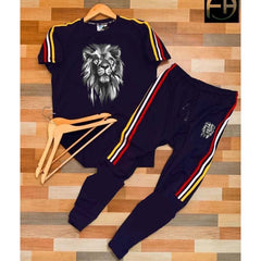 Grey-Lion 3-Multi Stripe Style 2-Pcs Summer Suit. Grey-Lion 3-Multi Stripe Style 2-Pcs Summer Suit.