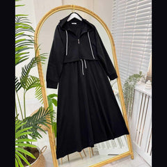 Drop Shoulder Short Hooded Maxi Style 2-Pcs Winter Co-Ord Set. WWTS-16 Drop Shoulder Short Hooded Maxi Style 2-Pcs Winter Co-Ord Set. WWTS-16