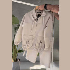 Oxfona 6-Pocket Cargo Style 2-Pcs Winter Co-Ord Set. WWTS-17 Oxfona 6-Pocket Cargo Style 2-Pcs Winter Co-Ord Set. WWTS-17