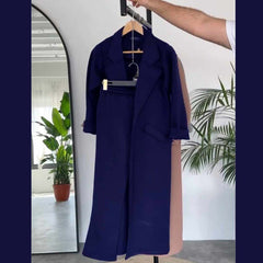 Long Trench Coat Style 2-Pcs Winter Co-Ord Set. WWTS-08 Long Trench Coat Style 2-Pcs Winter Co-Ord Set. WWTS-08