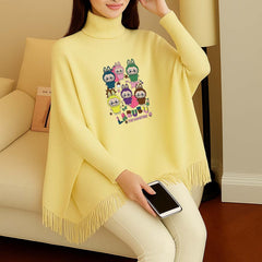 Bundle Of 2 Bat-Wing Printed Poncho And Skinny Jeans Set For Winter's. (Make Your Own Bundle) Bundle Of 2 Bat-Wing Printed Poncho And Skinny Jeans Set For Winter's. (Make Your Own Bundle)