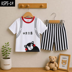 Kid's Funky Printed 2-Pcs Summer Suit. KSPS-19