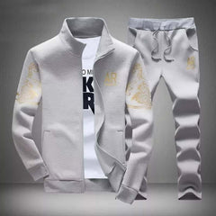 AR Arm Printed Zipper Style Winter Track-suit.