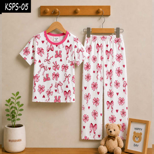 Kid's Funky Printed 2-Pcs Summer Suit. KSPS-05