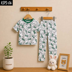 Kid's Funky Printed 2-Pcs Summer Suit. KSPS-06