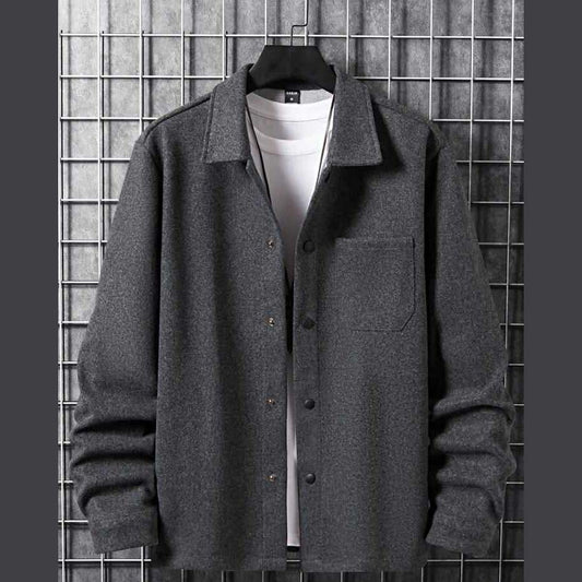 Italian Collar Button Style Winter Coat.