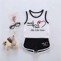 MD Life-Line Kids Sando Style 2-Pcs Summer Suit. (SD+SH)