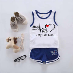 MD Life-Line Kids Sando Style 2-Pcs Summer Suit. (SD+SH)