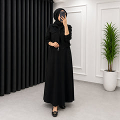 Drop Shoulder Short Jacket Maxi Style 2-Pcs Winter Co-Ord Set. WWTS-15 V3