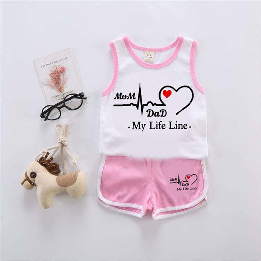 MD Life-Line Kids Sando Style 2-Pcs Summer Suit. (SD+SH)