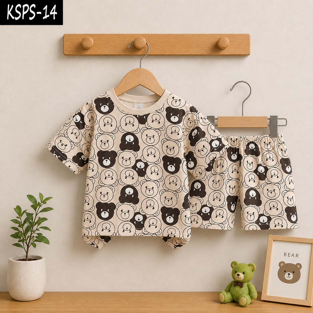 Kid's Funky Printed 2-Pcs Summer Suit. KSPS-14