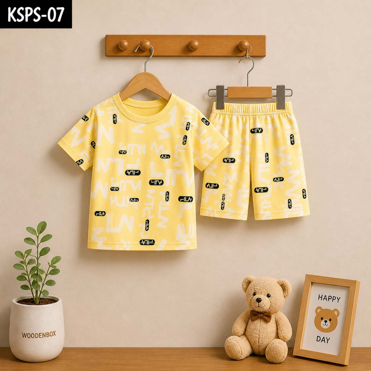 Kid's Funky Printed 2-Pcs Summer Suit. KSPS-10