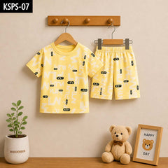 Kid's Funky Printed 2-Pcs Summer Suit. KSPS-10