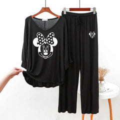 RH-Style Big-Printed 2-Pcs Lounge And Night Wear Suit. WLW-05