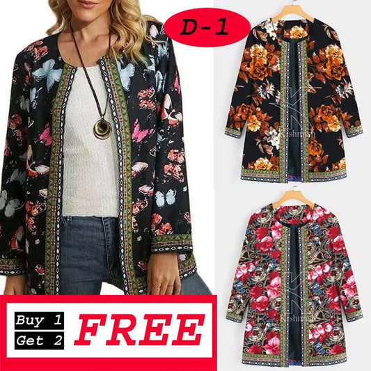 Buy 1 Get 2 FREE Casual Printed+Embroidery Fashion Upper.