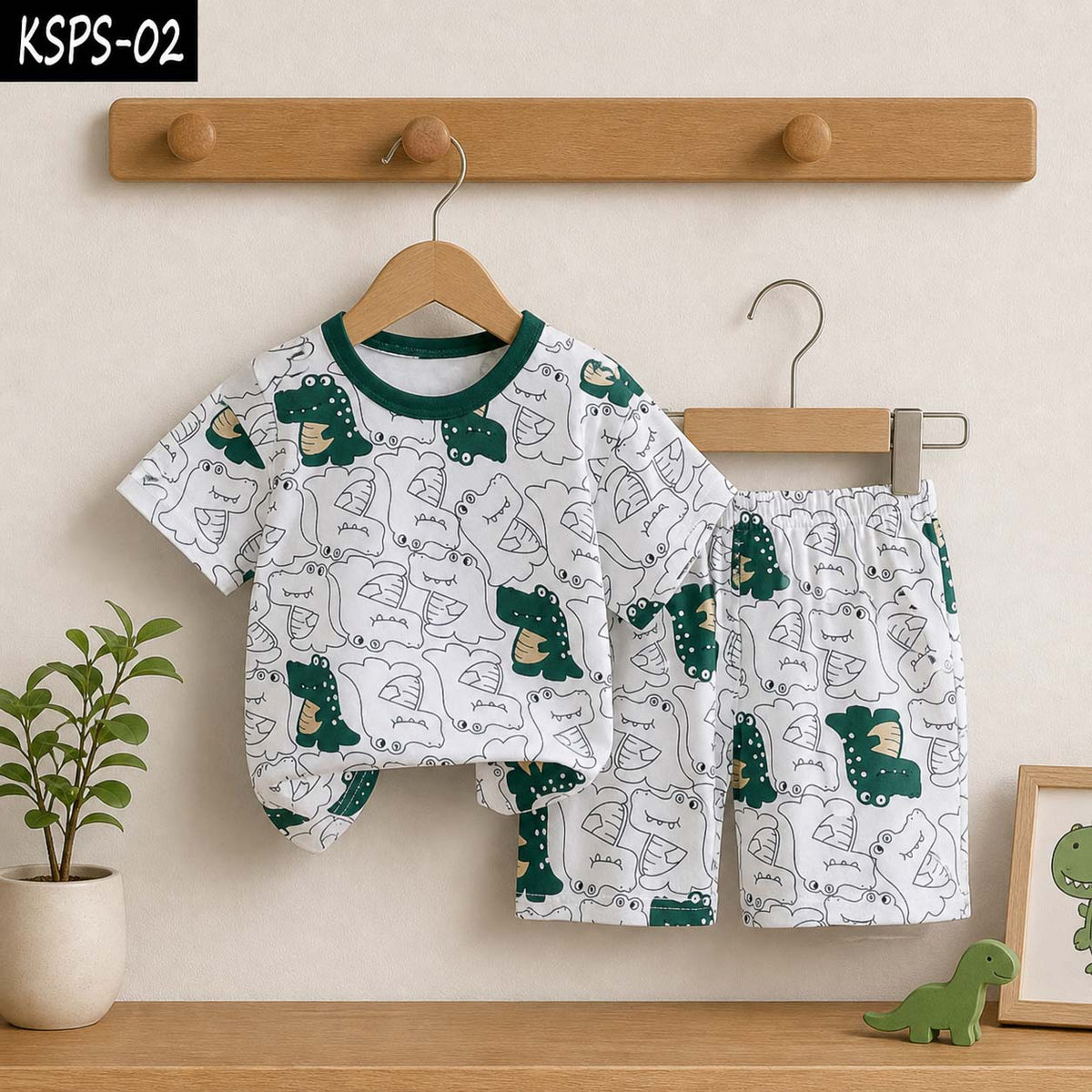 Kid's Funky Printed 2-Pcs Summer Suit. KSPS-02