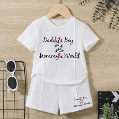 DB & MW Kids Pintex Style 2-Pcs Summer Suit. (HTS+SH)