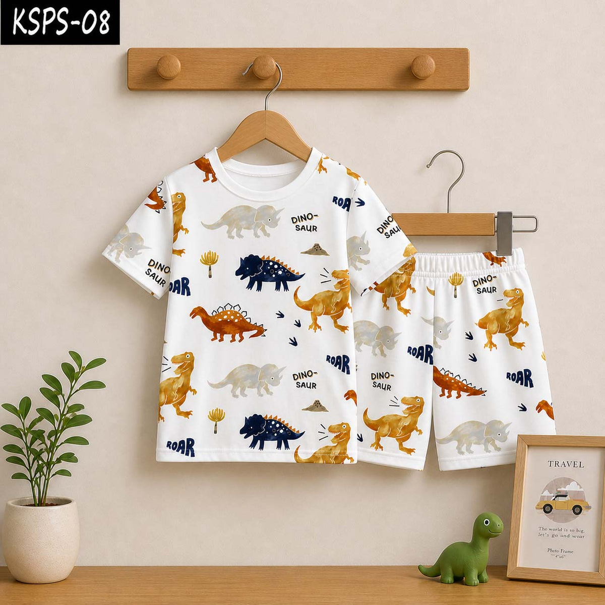 Kid's Funky Printed 2-Pcs Summer Suit. KSPS-08