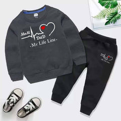 MD Life-Line Kids Sweat Style 2-Pcs Winter Tracksuit.