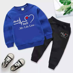 MD Life-Line Kids Sweat Style 2-Pcs Winter Tracksuit.