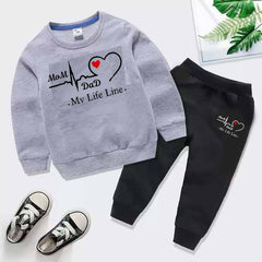 MD Life-Line Kids Sweat Style 2-Pcs Winter Tracksuit.