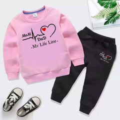 MD Life-Line Kids Sweat Style 2-Pcs Winter Tracksuit.